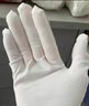 36双棉白手套劳保薄棉质布工作业接待检阅礼仪表演珠宝文玩盘珠手套 白色加厚耐用款36双 均码 L 实拍图