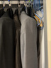 FULL MONTY羊毛西服套装男高档修身轻商务西装套装职业正装结婚礼服 黑色1205 46 码上衣【西裤尺码找客服备注】 实拍图