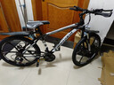 金武端自行车成人山地车公路赛车单车骑行变速超轻越野中学生初中青少年 旗舰版-六刀轮-黑白色 24寸21速 实拍图