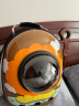 共度（Gong Du）宠物背包便携带猫包泰迪小狗狗双肩猫包猫书包喵笼子太空舱航空箱 太阳狮棕色 升级款侧开门 实拍图