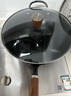 DROOLU 陆博士极铁锅老式家用无涂层不粘电磁炉燃气灶女士专用轻便炒锅 免开锅款 32CM无附耳+玻璃盖 32cm 实拍图