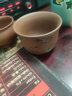 藏壶天下宜兴纯手工精品梅报春品茗小口茶杯原矿精致一人饮小号带把主人杯 紫泥 实拍图