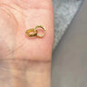 中国黄金（CHINA GOLD）满天星耳环女5G车花耳扣足金爆闪耳饰小耳圈情人节生日礼物送女友 B款满天星耳扣【一对】约1.7g 实拍图
