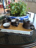 清淤坊 家用简约功夫茶具茶盘储水密胺干泡小号茶台日式竹制旅行托盘 扁舟白茶盘31*12*2.5cm 实拍图