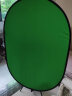 漾菲斯YC3专业直播绿幕抠像布折叠便携式免支架 加厚纯色绿布背景布板补光灯拍照摄影布视频幕布 1*1.5米 实拍图