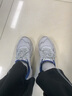 李宁男鞋运动鞋男2025秋冬新款缓震老爹鞋户外透气复古百搭休闲鞋男 微晶灰/灰绿色 41 （255mm） 实拍图