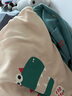 嘟嘟家宝宝套装秋季男童两件套衣服儿童秋装卡通可爱童装女童卫衣卫裤潮 米底恐龙+湖绿色裤子 120 实拍图