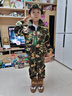 兵童勇士春秋新款女童男童迷彩服套装儿童军训服休闲运动装中大童学生外套 高原迷彩配五角星帽 130码适合135CM身高 实拍图