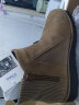 Pansy日本切尔西靴女秋冬妈妈短筒靴休闲保暖防水防滑HD4117 驼色 37 晒单实拍图