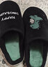 DMPD棉拖鞋男士秋冬季2025新款保暖毛绒家居家厚底防滑月子情侣棉鞋女 黑色【小恐龙】 42-43 适合41-42 实拍图