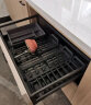 海蒂司（NBHAIDISI）拉篮厨房橱柜304不锈钢双层缓冲抽屉式厨柜调味架碗碟篮800柜体 晒单实拍图
