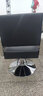 米帮手理发椅子美发椅理发店椅子发廊转椅可升降美容美发椅剪发座椅 经典黑-银色圆盘双管【带脚踏】 实拍图