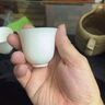 杰艺陶瓷茶具羊脂玉品茗杯功夫盖碗茶壶茶杯德化白瓷茶盏泡茶主人单杯 羊脂玉【茶杯】描金凝香杯 实拍图