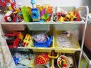 溢彩年华 玩具收纳架家用落地整理架可移动书架带轮置物架铁艺书架2227WH 实拍图