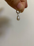 老银匠S925银淡水珍珠耳圈女小耳扣送女朋友养耳洞情人节礼物珍珠银耳圈 耳圈 925银/直径约10mm/含证书 实拍图
