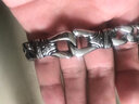 朋克摇滚欧美时尚钛钢潮男复古个性手链霸气手饰情侣简约炫酷日韩风格饰品 长19cm 很瘦100斤左右带 实拍图