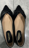 达芙妮单鞋女新款夏季尖头气质平底鞋一脚蹬舒适百搭女鞋子 黑色 35 实拍图