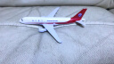 DOUBLE HORSES国航南航东航耐摔迷你玩具飞机模型空客380仿真合金客机场跑道 A320四川航空有轮子16cm 实拍图