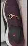 足力健老人鞋秋季女鞋套脚妈妈鞋艾草健康健步散步鞋休闲鞋 1614L绛紫41 实拍图