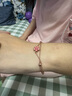 银千惠999足银项链女士桃花吊坠高级感轻奢520情人节生日礼物送女友老婆 婉转桃花项链+手链 花朵可旋转/情人节女生礼物配证书/玫瑰花礼盒送老婆 实拍图