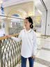 衣诺坊儿童polo衫长袖T恤棉衬衫白色男女通用 170码 实拍图