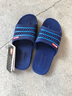 经典拖鞋舒适休闲一字拖居家情侣防滑男女凉拖鞋 蓝色 39 （偏小码建议拍大一码） 实拍图