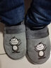BAIHOU白猴保暖棉鞋情侣冬季家居室内包跟毛绒棉拖男 M-191灰色36-37 实拍图