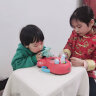 奥智嘉儿童玩具电动弹珠机弹射游戏机亲子桌游打地鼠男女孩六一儿童节生日礼物红 实拍图