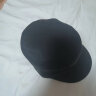 歌希尼尔军帽男春秋帽子男士鸭舌帽平顶帽大头围秋冬休闲帽百搭防晒遮阳帽 黑色封口款(不可调节大小) L 大码60cm 实拍图