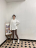 回力运动鞋女鞋2026夏季新款学生休闲鞋子女轻便网面软底减震跑步鞋 0612-1白灰【皮面款】 37 实拍图