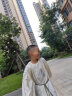 罗蒙儿童汉服新中式唐装春秋季男童古装中国风演出服 李白色袄裙 130 实拍图
