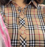 慕洛菲彩金色四叶草项链女高级首饰生日七夕情人节礼物送女友老婆吊坠 四叶草项链白金色粉锆【七仓直发 实拍图
