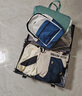 李宁双肩包女生书包男生户外旅行儿童初中高中大学生轻便休闲运动背包 25升白蓝色 实拍图