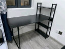 蔓斯菲尔（MSFE）电竞电脑桌台式卧室家用简易小户型转角书桌书架一体办公学习桌子 【90%的选择】120CM黑色 实拍图