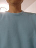 真维斯（Jeanswest）圆领卫衣加绒秋冬款保暖舒适打底衫纯色简约款青少年套头衫潮牌 牛仔蓝加绒 L 实拍图