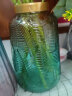 盛世泰堡 北欧玻璃花瓶水养植物插花瓶干花满天星仿真花水培容器小花瓶客厅装饰摆件 黄绿渐变20cm 实拍图