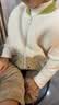迷你巴拉【绒绒衣】冬新款男女童双面暖马甲可爱保暖毛绒背心 奶白10504 120 实拍图