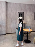 唐菓蜜牛仔背带裙女2024夏季新款女装韩版学生显瘦森系洋气减龄连衣裙子 白色T恤+绿色背带裙 M 实拍图