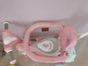 喜来图儿童三轮车脚踏车1-3-6岁溜娃神器宝宝手推三轮车婴儿车滑步车 粉色+护栏靠背+推杆+音乐 实拍图