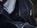 AMII女装2025极简时尚修身百搭加绒牛仔长裤冬季新款休闲显瘦 深牛仔蓝 M 160/68A 实拍图
