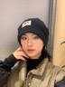 猎瑞抓绒帽堆堆帽秋冬季百搭男女显脸小针织毛线包头冷帽子产后月子帽 黑色 实拍图