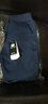 虎迹加绒收口运动裤女冬季羊羔绒加厚休闲裤跑步锻炼保暖运动长裤 深蓝色（字母款） L 实拍图
