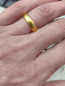 中国黄金（CHINA GOLD） 黄金戒指女足金素圈戒指泥鳅背金戒指对戒送女友送老婆生日礼物 圈口14号 约2.66g 实拍图