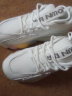 探巡老爹鞋女秋季女鞋牛皮小白鞋女ins彩虹底透气休闲鞋女运动鞋女 8831-1白灰色 37 实拍图