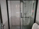 箭牌卫浴(ARROW) 黑色纳米整体淋浴房隔断一字形太空铝8MM钢化玻璃干湿分离浴室 可定制 定制款1.5-1.59M宽（一固一移） 晒单实拍图
