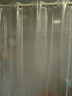 RIDDER 浴帘防水防霉浴室卫生间隔水帘洗澡淋浴德国进口性感丝滑180*200cm 一体式浴帘环 实拍图
