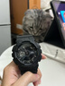 卡西欧（CASIO）手表G-SHOCK学生运动防水防震黑金武士大表盘石英情侣表 男友礼物 黑武士  GA-110-1B 实拍图