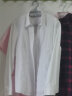 浪莎长袖白衬衫女春秋高棉宽松通勤职业衬衫女装气质v领正装白色衬衣 实拍图