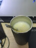 恩尔美（nRMEi）自动搅拌杯充电咖啡杯电动搅拌杯子欧式便携懒人多功能磁力旋转杯 曜石黑500ML【保温盖】 实拍图
