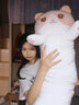 捉趣（ZHUOQU）猫咪抱枕公仔毛绒玩具女孩长条布玩偶冰丝睡觉抱枕送女生生日礼物 粉色【冰丝面料独立内胆】 全长约110cm 实拍图